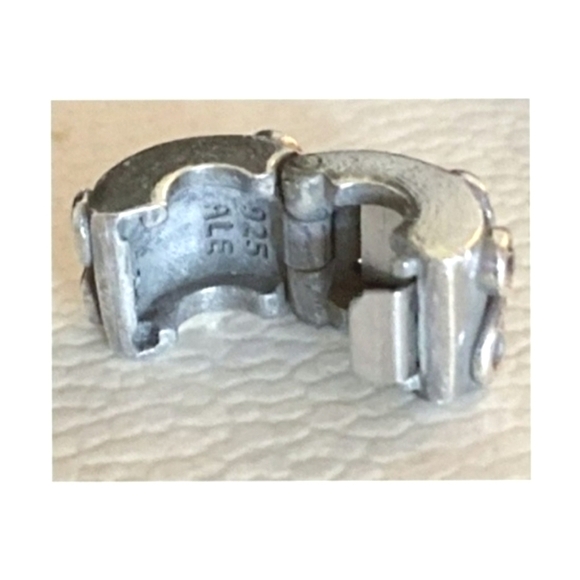 Pandora Tendril Cubic Zirconia Clip Charm 925 Sterling Silver 790380 - Picture 6 of 6